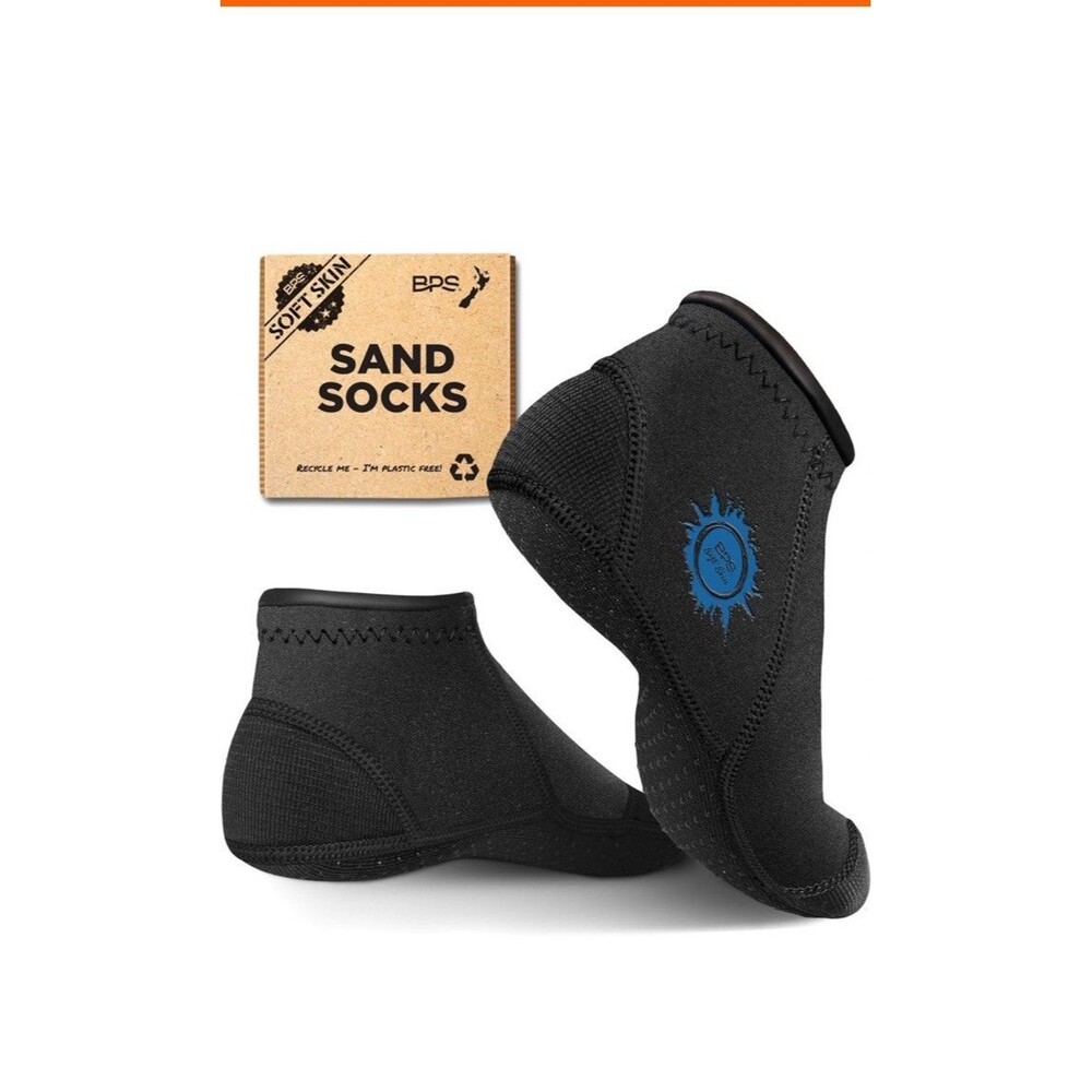BPS ‘Storm’ Neoprene Socks 3mm Water Sand Proof Wetsuit Booties Sand Small
